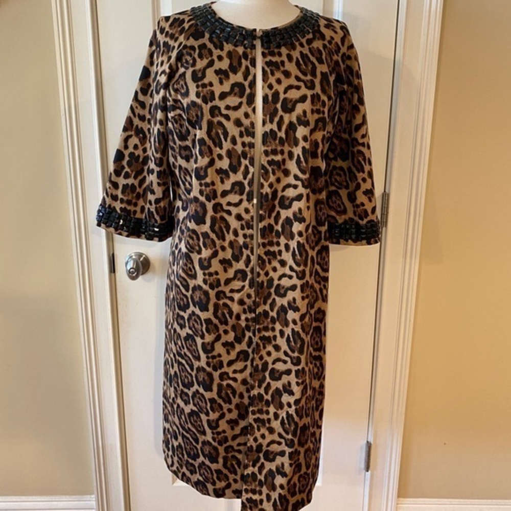 Newport News Leopard Print Coat – Size 6